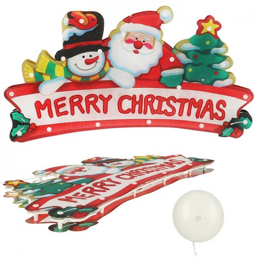 LED karácsonyi dekoratív fények Merry Christmas 45cm