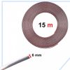 Króm dekoratív öntapadós szalag autóhoz 6mm x 15m