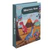 Mágneses puzzle dinoszauruszok témájú könyv 