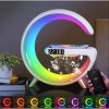 Multifunkciós állomás: RGB led éjszakai lámpa + vezeték nélküli töltő + bluetooth hangszóró