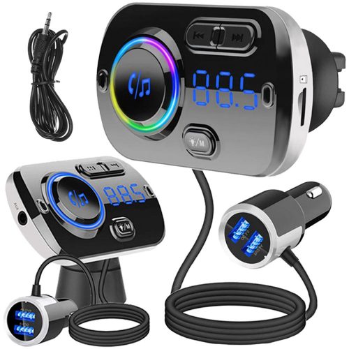 Bluetooth usb 5.0 multifunkciós fm adó 8in1