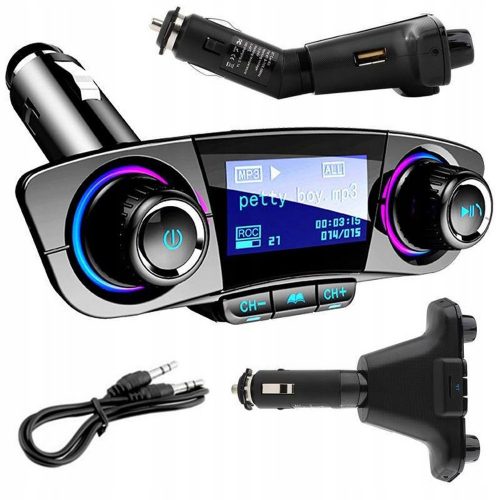 Fm adó bluetooth usb 5.0 multifunkcionális 8in1