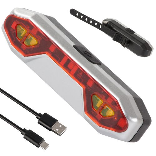 Led kerékpár hátsó lámpa usb