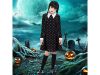 Wednesday Addams jelmez gyerekeknek Halloweenre, 125 - 135 cm