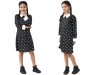 Wednesday Addams jelmez gyerekeknek Halloweenre, 125 - 135 cm